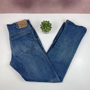 JcPenney Vintage Plain Pockets Blue Denim Jeans Women Size 32